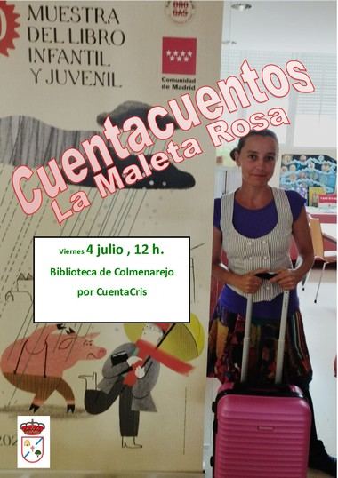Cuentacuentos 'La Maleta Rosa' invita a un viaje lleno de historias en Colmenarejo