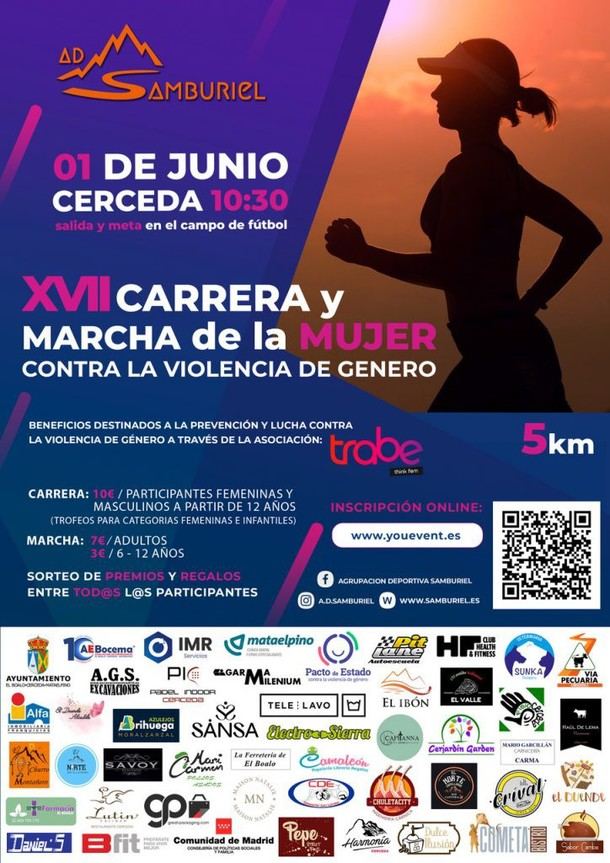 Carrera y marcha contra la violencia de género el 1 de junio en Cerceda