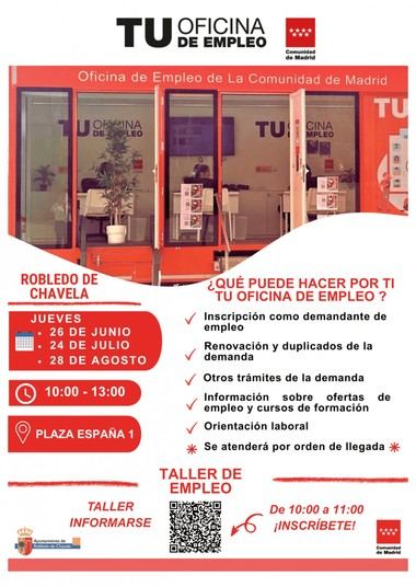 Actualización de horarios del Empleabus en Robledo de Chavela