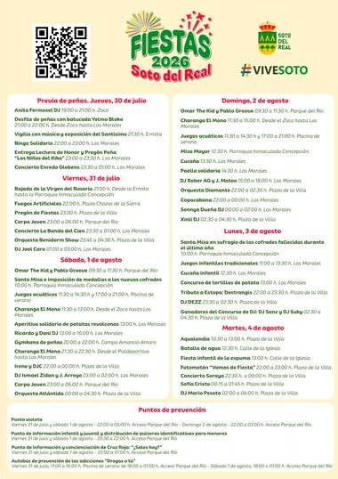 Fiestas Patronales 2026: Agenda de Eventos Confirmada