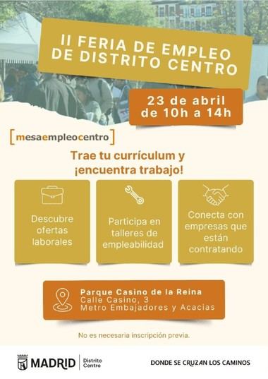 II Feria de Empleo en Centro conecta a buscadores de trabajo con empresas
