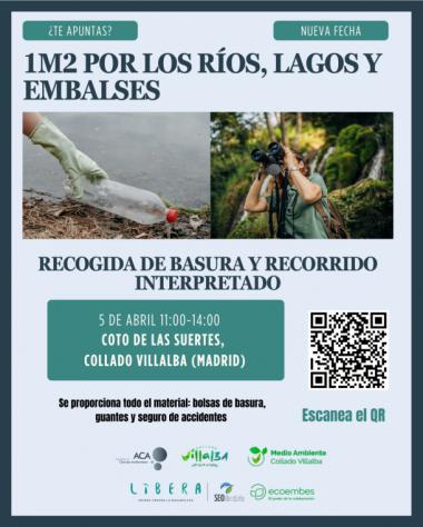 Collado Villalba se suma a la iniciativa “1M2 por los ríos y lagos”