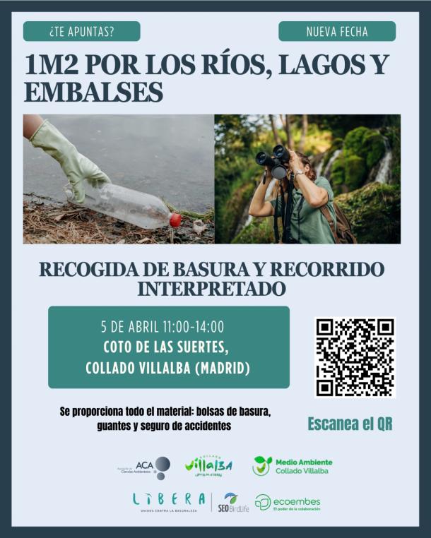 Collado Villalba se suma a la iniciativa “1M2 por los ríos y lagos”