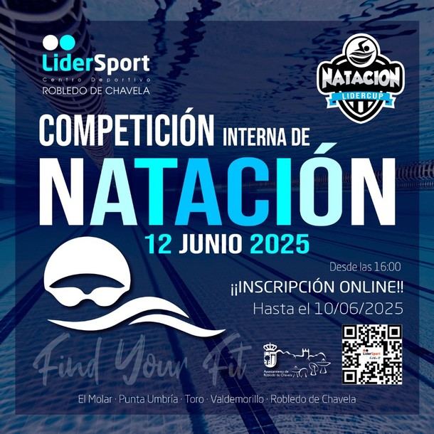 Competición de natación el 12 de junio de 2025 en Robledo de Chavela