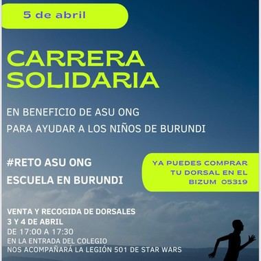 Torrelodones apoya la Carrera Solidaria del Colegio Peñalar para ayudar a niños en Burundi