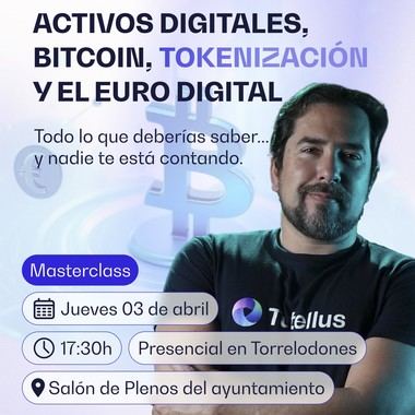 Charla sobre Bitcoin y activos digitales en el Ayuntamiento el 3 de abril