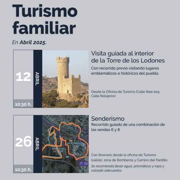 Rutas y visitas guiadas en Torrelodones este abril