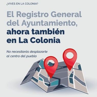 Nuevo servicio de Registro del Ayuntamiento en La Colonia