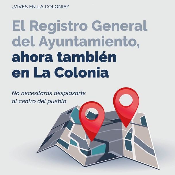 Nuevo servicio de Registro del Ayuntamiento en La Colonia