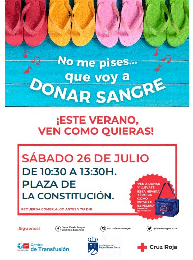 Cruz Roja realizará una jornada de donación de sangre en Becerril de la Sierra