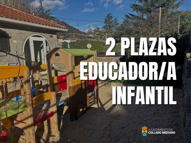 Collado Mediano busca educadores infantiles y crea bolsa de empleo para sustituciones