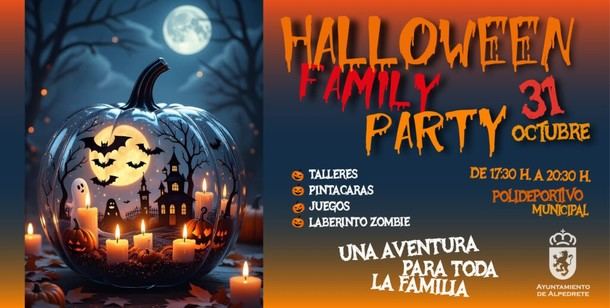Fiesta de Halloween en el polideportivo municipal el 31 de octubre