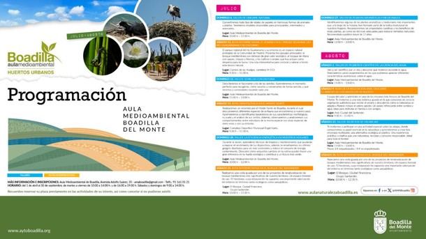 Talleres y rutas ambientales disponibles los fines de semana de verano