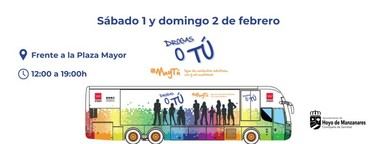 El autobús de prevención de adicciones 'Drogas o Tú' visita Hoyo de Manzanares el 1 y 2 de febrero