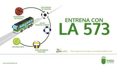 Boadilla promueve la línea 573 para acceder a instalaciones deportivas municipales