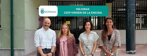 Mejoras en el CEIP Virgen de La Encina de Hoyo de Manzanares antes del nuevo curso escolar
