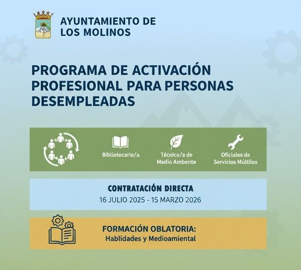 Los Molinos lanza programa para fomentar el empleo juvenil en 2025