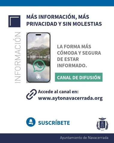 Navacerrada activa su canal oficial de WhatsApp para información municipal