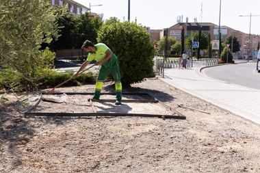 Boadilla del Monte renueva medianas entre Majadahonda y el jardín de olivos