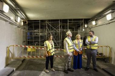 Reabren el túnel bajo la plaza Mayor tras su rehabilitación