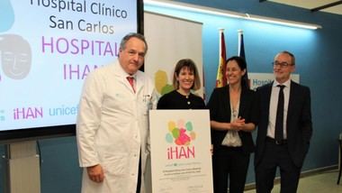 El Hospital Clínico San Carlos obtiene la acreditación IHAN por su apoyo a la lactancia materna