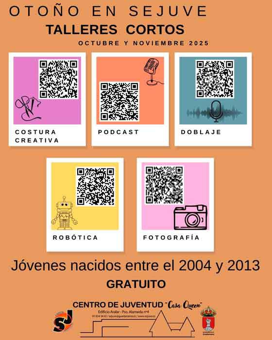 Talleres de otoño para jóvenes en Guadarrama comienzan pronto