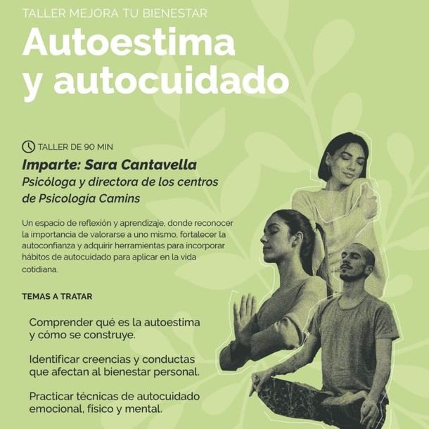 Taller de Autoestima y Autocuidado en Torreforum el 25 de octubre