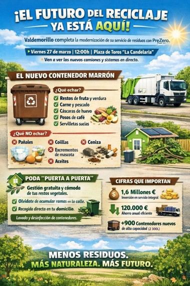 Presentan nuevo servicio de recogida de residuos en Valdemorillo el 27 de marzo
