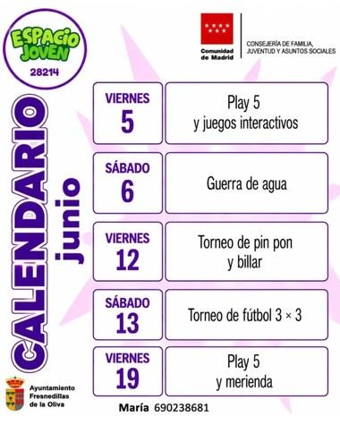 Actividades para jóvenes en junio de 2026