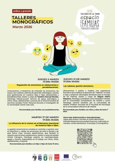 Nuevas sesiones del Espacio para Familias en Moralzarzal durante marzo