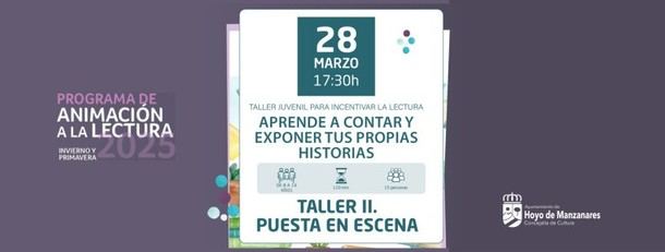 Taller juvenil de narración en Hoyo de Manzanares este viernes