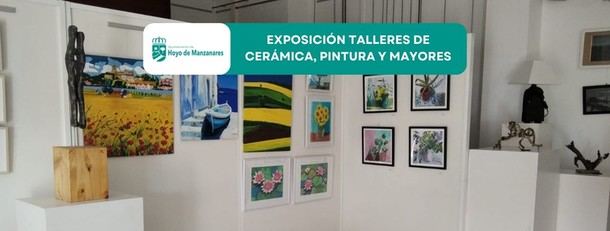 Inauguración de la exposición de fin de curso de talleres artísticos para mayores