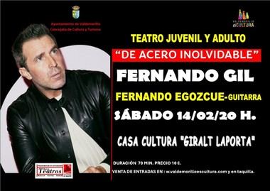 Fernando Gil regresa a Valdemorillo con un monólogo lleno de risas y emociones