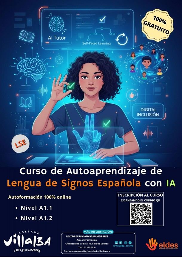 Collado Villalba lanza plataforma online de Lengua de Signos con IA