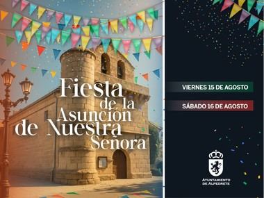 Alpedrete celebra la Fiesta de la Asunción con actividades del 15 al 16 de agosto
