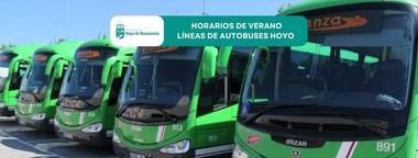 Modificación de horarios para autobuses en agosto en Hoyo de Manzanares