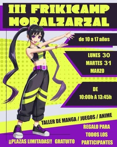 Moralzarzal acoge el III Frikicamp para jóvenes amantes del manga y anime