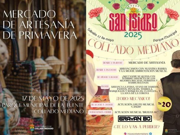 Mercado de Artesanía y Feria de San Isidro en el Parque Municipal el 17 de mayo