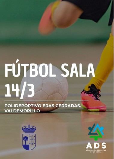 Peque Fútbol Sala: Jornada en Eras Cerradas el 14 de marzo
