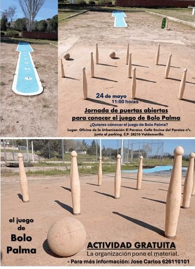 Descubre el juego del Bolo Palma en una jornada gratuita este 24 de mayo