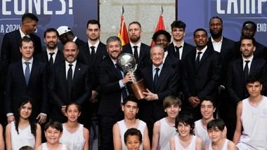 La Comunidad de Madrid celebra el 38º título del Real Madrid de Baloncesto