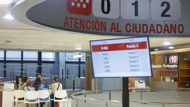 Aumentan un 7% las consultas al 012 en la Comunidad de Madrid, superando los 2,5 millones