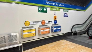 Madrid recicla más de 110 toneladas en puntos limpios del Metro