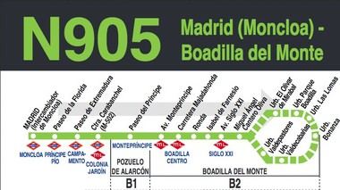 La línea N905 aumenta su frecuencia nocturna por las fiestas patronales