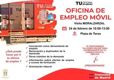 La Oficina de Empleo Móvil llega a Moralzarzal el 24 de febrero