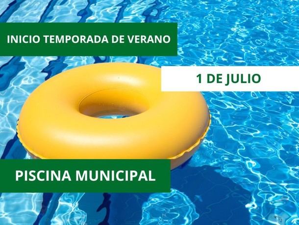 La piscina municipal abrirá el 1 de julio para el verano