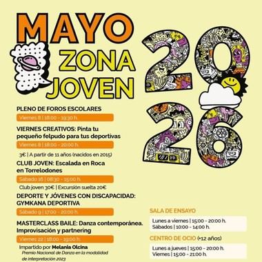Actividades de escalada y danza para jóvenes en Torreforum este mayo