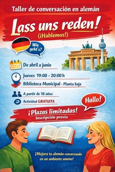 Taller gratuito de conversación en alemán en la Biblioteca de Moralzarzal