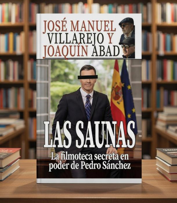 'Las saunas: La filmoteca secreta en poder de Pedro Sánchez', una obra coescrita por Joaquín Abad y José Manuel Villarejo