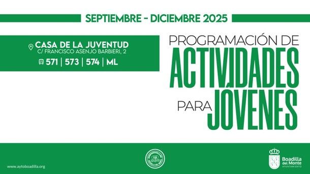 Boadilla ofrece diversas actividades para jóvenes en el último cuatrimestre del año